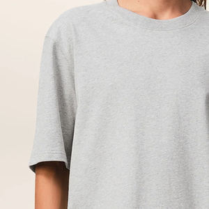 Diseño de Logotipo Personalizado para Compradores al por Mayor, Camiseta Casual y Moderna de Corte Cuadrado, 100% Algodón Grueso, Hombros Caídos, Color Sólido - Product Image 3