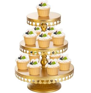 Exclusivo Soporte para Pastel Plateado, Soporte Decorativo para Cupcakes, Soporte para Servir Pasteles de Calidad Superior para Hoteles y Restaurantes - Product Image 4