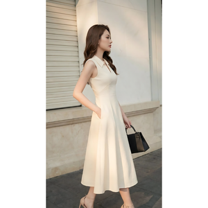 Robe élégante pour femme, style bureau, service OEM ODM, robe décontractée de haute qualité pour femme, fabrication au Vietnam - Product Image 3