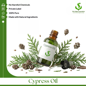 Fabricante Mayorista de Aceite de Ciprés que Ofrece Aceite Esencial de Alta Calidad con Empaque para Exportación para Cosméticos y Cuidado Personal - Product Image 1