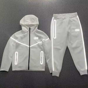 Nouvel Arrivage OEM 2026 Survêtement Homme en Polaire Technique Réfléchissante Personnalisable avec Logo, Zippé et Uni pour le Jogging - Product Image 3