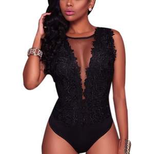 Solid Trader Luxury Pure Color Net Bodysuit Comfortable High Elastic Romper <b>Mesh</b> Penal <b>Top</b> <b>Women</b> Beach Wear - Product Image 1