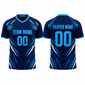 Unisex Custom <b>Men's</b> Football Jersey Comfortable Polyester Sublimated Heat-Transfer Printing Personalized Name 180g Kits - Product Image 4