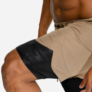 Shorts de sport pour hommes, tissu extensible, respirant, pour l'entraînement, la course à pied, le basketball et la remise en forme - Product Image 5