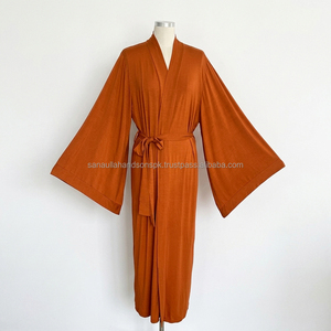 ผู้ผลิตชุดกิโมโนแบบมุสลิม อบายะ แขนยาว แบบเรียบร้อย สไตล์แม็กซี่ - Product Image 3