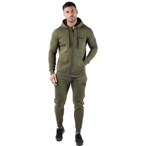 Custom Logo Regular Winter Solid Track Suit Nylon Jogging Set Training Drawing Elastic Windbreaker Sweatsuit - Product Image 3