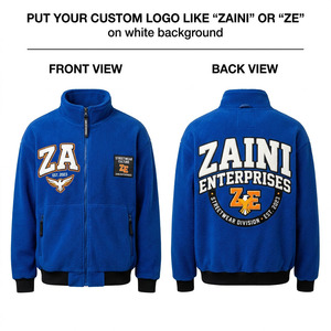 เสื้อแจ็คเก็ตวิ่งผู้ชาย ผ้าฟลีซพรีเมียม 240 กรัม ซิปเต็มตัว ลายนูน กันน้ำ ระบายอากาศ แห้งเร็ว สะท้อนแสง สวมใส่สบาย - Product Image 1