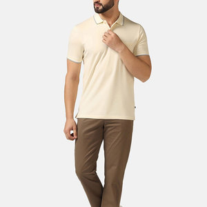 Men’s Casual Summer Polo <b>Shirt</b> Short Sleeve Breathable Cotton Blend <b>Collared</b> <b>T</b> <b>Shirt</b> Lightweight Comfortable Top for Travel - Product Image 2