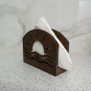 Elegant wooden napkin holder for dining table handcrafted design durable kitchen accessory for modern home decor - Product Image 2