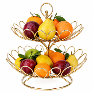 Panier à fruits en spirale à 3 niveaux, support décoratif moderne en fil de fer noir, étagère de rangement gain de place pour comptoir de cuisine, vente en gros - Product Image 6