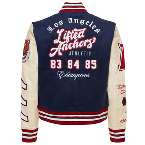 OEM Hot Sale Custom Winter Lettermen Varsity Jackets Bulk Vintage <b>Men's</b> University Chenille <b>Patches</b> Logo 2026 For <b>Men's</b> - Product Image 4