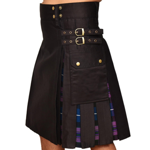 Kilt Moderno de Tartán para Hombre, Diseño Escocés del Clan Cumming de 8 Yardas, Hecho de Tela de Lana Acrílica de 16 oz, Color/Talla/Logotipo Personalizados, OEM Tuba - Product Image 4