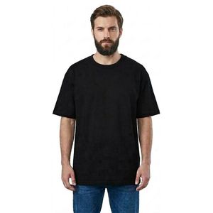 Camiseta con cuello redondo y tipografía llamativa para hombre, camiseta gráfica personalizada de manga corta 100% algodón, ropa informal de calle para uso diario - Product Image 1
