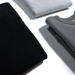 High Quality Homme Embroidery Heavyweight Men's Sweatshirt Thick Genser Organic Cotron Sweatshirt Crewneck 450GSM Svitcemizo - Product Image 4