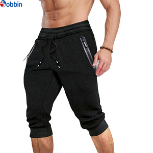 Nouveauté : Pantalon Capri pour homme, short de sport décontracté 3/4, jogging respirant à séchage rapide, poches zippées, unisexe, pour l'été - Product Image 2