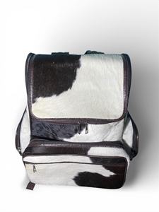 Sac à dos en cuir véritable fait main pour ordinateur portable, voyage, école, multifonction, grande capacité, unisexe, fermeture éclair, portable HNBP-0038 - Product Image 4