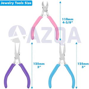 On <b>Sale</b>! High Quality Stainless Steel <b>Mini</b> 3-Pliers Set <b>for</b> Jewelry Making Wire Nippers and Findings Tools Crafting & Designing - Product Image 2