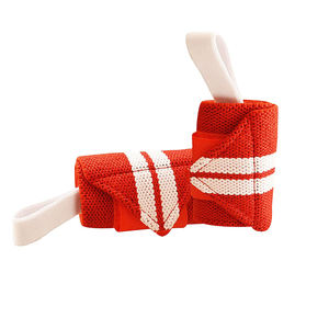 Attelle de poignet en coton durable pour une force de traction maximale et une prise sécurisée de la barre pendant les séances d'entraînement en salle de sport, attelles de poignet pour la musculation - Product Image 1