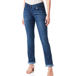 Jeans de Mezclilla Holgados Tipo Cargo para Mujer, Nueva Llegada, OEM, Personalizados, de Alta Calidad, con Estampado y Bolsillos, Talla Grande - Product Image 1