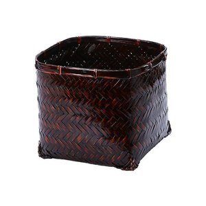 Woven <b>Bamboo</b> <b>Basket</b> designed for lightweight storage and decorative display in living spaces and retail settings - Product Image 4