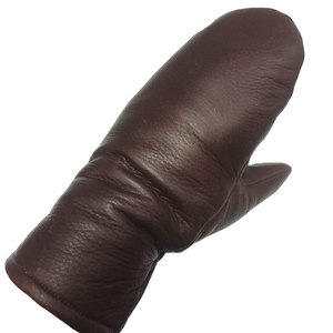 Mitaines d'hiver sportives en cuir écologiques, longueur poignet, doublées de fourrure thermique, pour hommes et femmes - Product Image 5