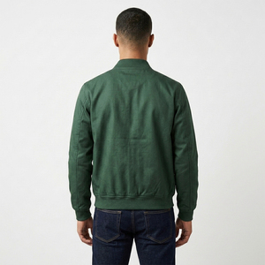 Chaqueta bomber en oferta para hombre, ligera, de manga larga, con cremallera, cálida, informal, para invierno. - Product Image 2