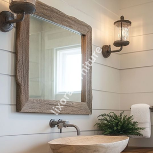 Luxury Handcrafted Live Edge Solid Wood <b>Floating</b> Vanity Artistic Natural Bathroom Console <b>Unit</b> - Product Image 2