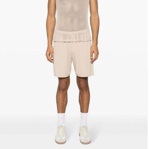 Shorts de sport décontractés roses élégants pour hommes grandes tailles, style streetwear avec motif uni, idéal pour l'été - Product Image 4