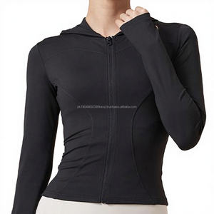 6 colores transpirable elástico sin costuras mujer cremallera Yoga chaqueta Fitness cintura más delgada correr gimnasio deportes XL chaquetas y sudaderas con capucha - Product Image 1
