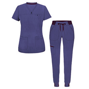 Women Cotton V Neck <b>Scrubs</b> <b>Set</b> Stylish Nursing Uniform Soft Comfortable Medical Wear Stylish Women Nursing <b>Scrubs</b> <b>Set</b> - Product Image 6