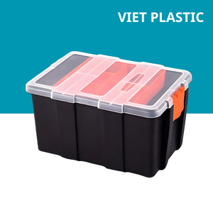 66L <b>Foldable</b> Waterproof Heavy Duty Plastic <b>Crate</b> Virgin Material VIET PLASTICS for Warehouse and Industrial Storage Applications - Product Image 5