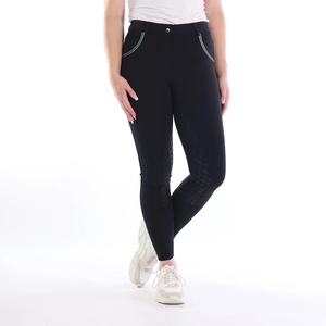 Pantalon d'équitation extensible 4 directions de haute qualité, leggings, collants, vêtements d'équitation en tissu technique au toucher doux - Product Image 1