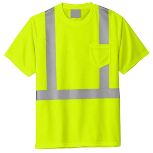 OEM Service Men's Hi <b>Vis</b> Safety <b>T</b>-<b>Shirts</b> Solid 100% Cotton Breathable Quick Dry Short Sleeve Custom Colors & Logo - Product Image 4