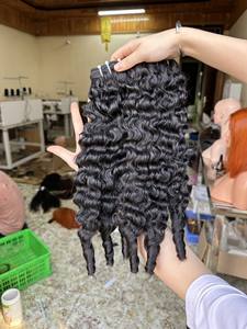 Cheveux vietnamiens crus Extensions de cheveux non transformés Expédition rapide Paquets de cheveux humains bouclés birmans vierges à cuticule alignée - Product Image 3