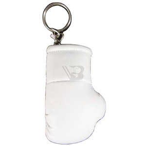 Porte-clés de haute qualité en forme de mini-gants de boxe rectangulaires personnalisés en cuir PU avec logo personnalisé - Product Image 3