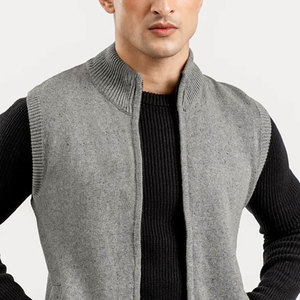 Suéteres de punto con cremallera para hombre, hechos con material 100% algodón, los más vendidos, en oferta. - Product Image 6