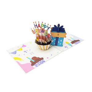 Best Selling <b>Birthday</b> <b>Cake</b> 3D <b>Pop</b> up Card Handicraft Paper Craft From Vietnam Offset Printing Customizable Gifts - Product Image 2