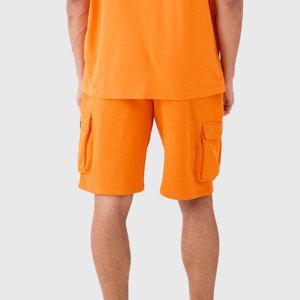 Wholesale Cotton/Polyester Men's Summer Two-Piece T-Shirt and Shorts Set Loose Fit <b>Elastic</b> Waist Knee Length Made in Pakistan - Product Image 3