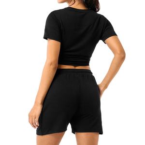 La mejor ropa de moda Material transpirable Pantalones cortos de mujer Moda de alta calidad Pantalones cortos de cintura alta para mujer para la venta - Product Image 2