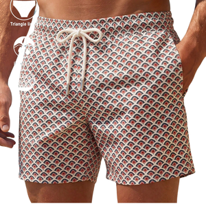 Shorts de Baño Modernos para Hombre, Estampados, de Secado Rápido, Cintura Elástica con Cordón, Casuales, Ligeros, para Deportes al Aire Libre - Product Image 1