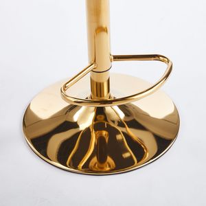 Sgabelli da Bar Moderni (Set di 2) con Gambe in Tubo di Ferro Dorato, Cuscini Morbidi e Schienale Confortevole per Sala da Pranzo - Product Image 5