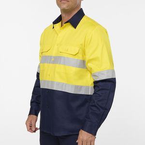 Chemise de travail haute visibilité, nouveau design, best-seller, pour ouvriers d'usine, vente directe d'usine, prix bas, vêtements de travail pour hommes - Product Image 6