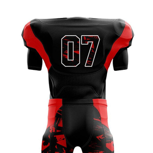 Uniforme de football américain de haute qualité, couleur personnalisée, vêtements d'équipe de haute qualité, 100% polyester, uniforme de football américain - Product Image 6