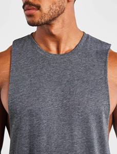 Camiseta sin Mangas de Verano para Entrenamiento, de Secado Rápido, Transpirable, Antibacteriana, de Algodón/Fibra de Bambú, Cuello Redondo, con Logotipo Personalizado - Product Image 5