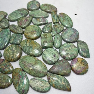 Lote de cabujones de rubí fuchsite natural para joyería artesanal, piedras preciosas sueltas pulidas, calidad comercial, venta al por mayor. - Product Image 3