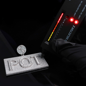 Pendentif personnalisé Hip Hop avec lettre, <span class=keywords><strong>nom</strong></span>, numéro, logo, pendentif rond en moissanite glacé, pendentif pour <span class=keywords><strong>rappeur</strong></span>, cadeau pour homme. - Product Image 4