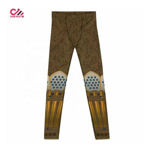 Leggings de sport de haute qualité pour hommes, taille élastique, grande taille, séchage rapide, respirant, coton, fibre de bambou, antibactérien - Product Image 1