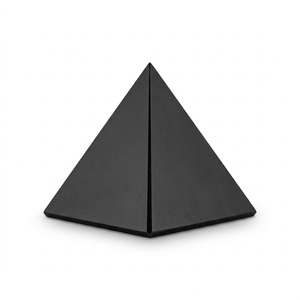 Urnes funéraires en marbre noir de jais de style américain, forme pyramide, haute qualité, faible MOQ, avec logo personnalisé - Product Image 1