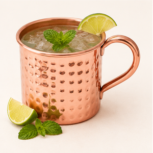 Handcrafted Hammered Copper Mug With Handle Food Grade Eco-friendly <b>Drinkware</b> High Quality Pure Solid Copper Moscow Mule Mug - Product Image 3