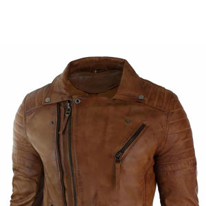Custom Embroidery High Quality Men's Full Sleeves Leather <b>Jacket</b> Street Wear Stand Collar Thin <b>Sheep</b> <b>Skin</b> Best Design <b>Jackets</b> - Product Image 4